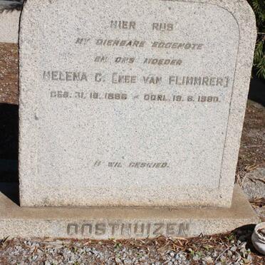 OOSTHUIZEN Helena C. nee VAN FLIMMRER 1888-1980