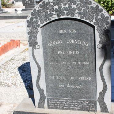 PRETORIUS Ockert Cornelius 1923-1966