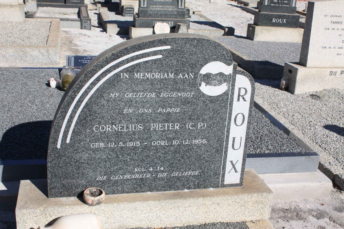 ROUX Cornelius Pieter 1915-1956