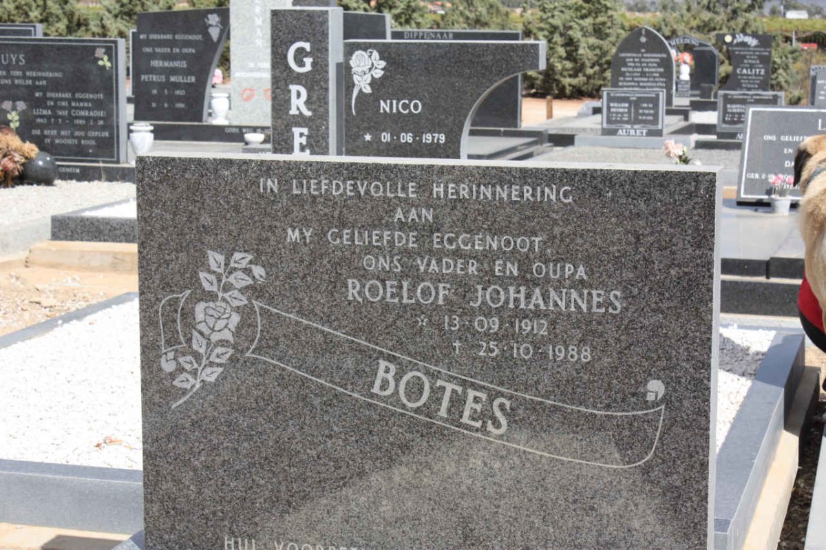 BOTES Roelof Johannes 1912-1988