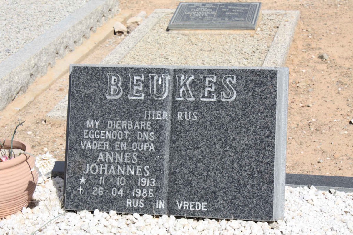 BEUKES Annes Johannes 1913-1986