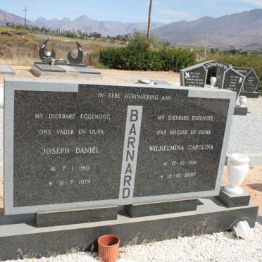 BARNARD Joseph Daniël 1910-1979 &amp; Wilhelmina Carolina 1916-2007