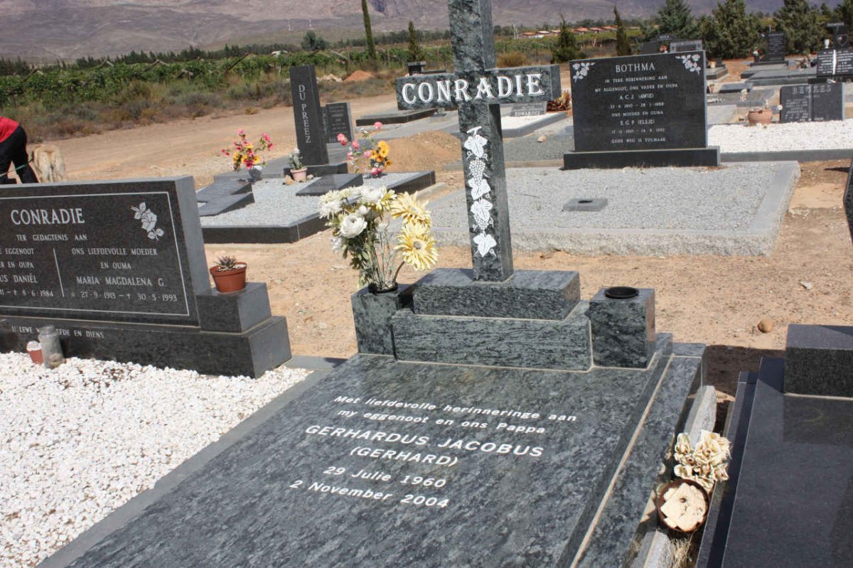 CONRADIE Gerhardus Jacobus 1960-2004