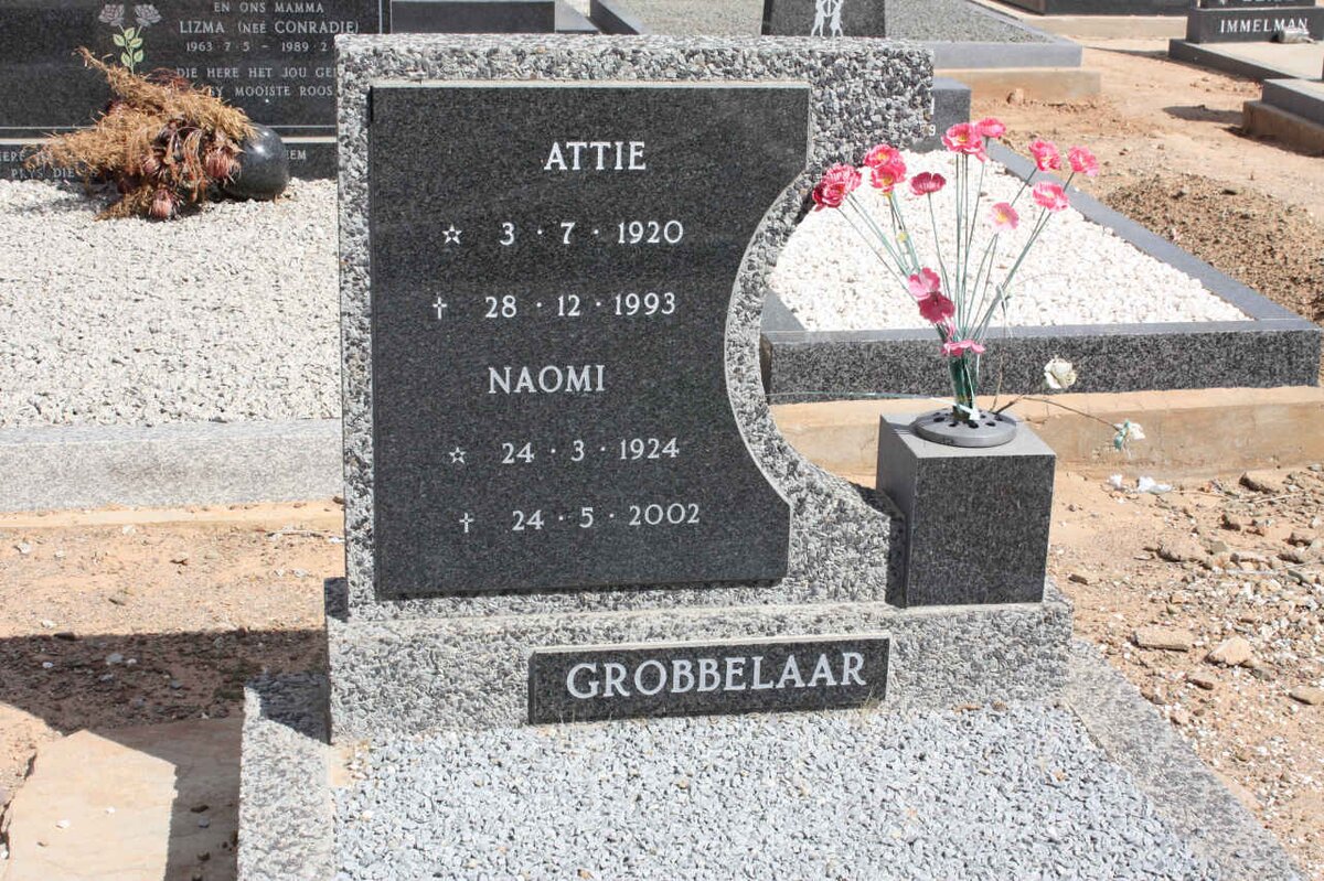 GROBBELAAR Attie 1920-1993 &amp; Naomi 1924-2002
