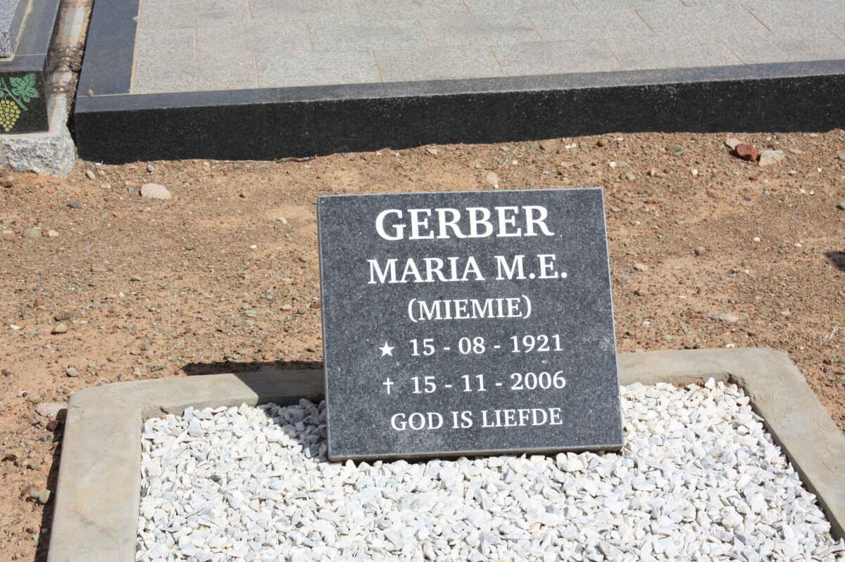 GERBER Maria M.E. 1921-2006