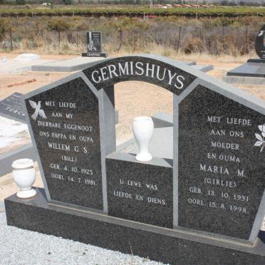 GERMISHUYS Willem G.S. 1925-1981 &amp; Maria M. 1931-1998