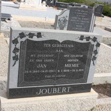 JOUBERT Jan 1895-1967 &amp; Miemie 1898-1971