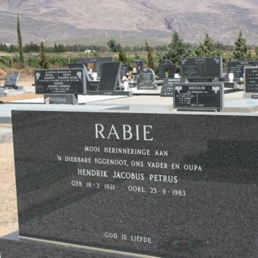 RABIE Hendrik Jacobus Petrus 1921-1983