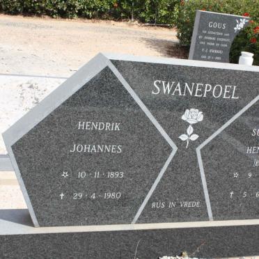 SWANEPOEL Hendrik Johannes 1893-1980 &amp; Susanna Hendrina ELLIS 1899-1983