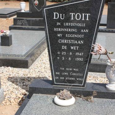 TOIT Christaan de Wet, du 1947-1992