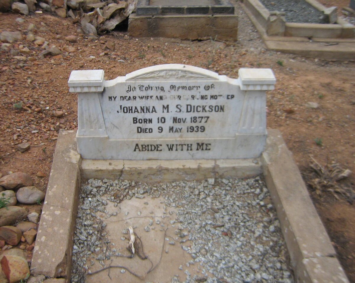 DICKSON Johanna M. S. 1877-1939