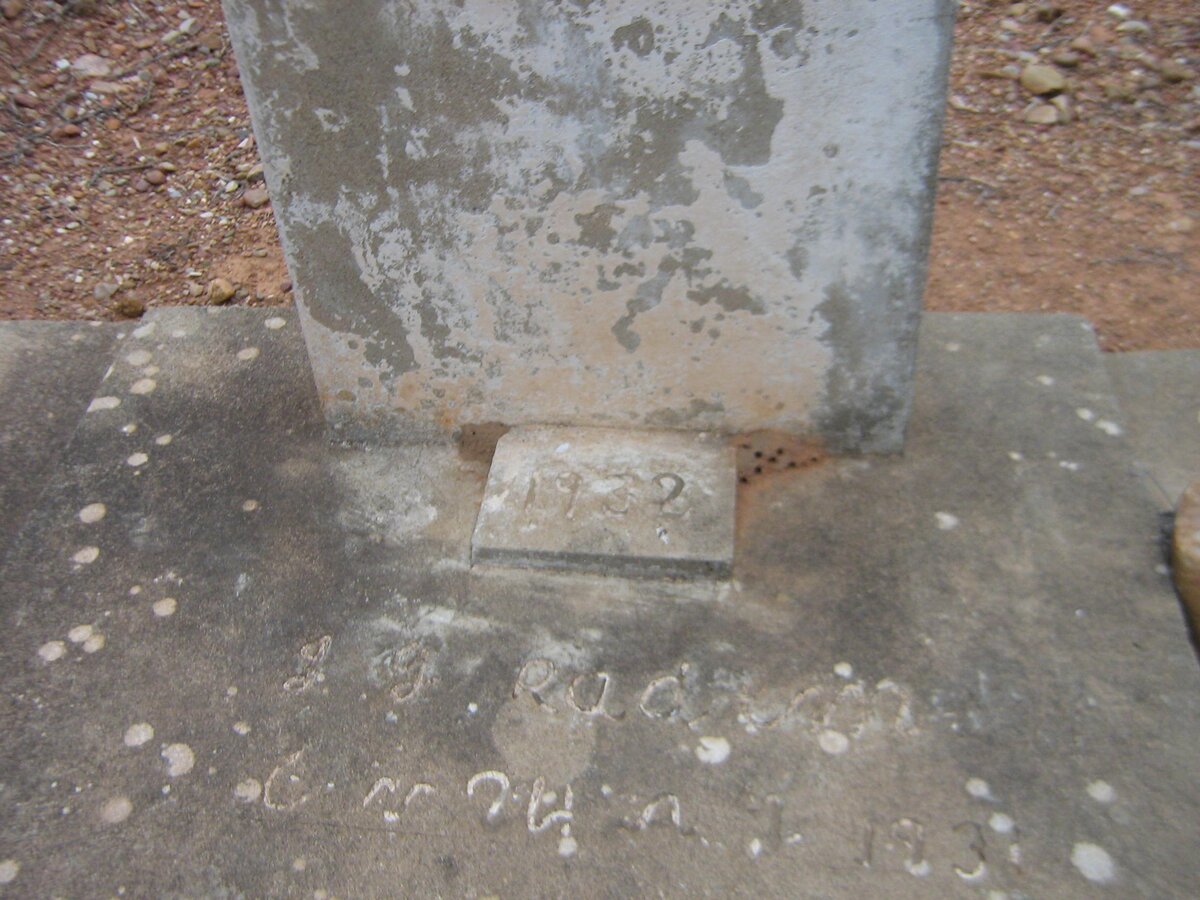 RADEMEYER J. J. -1932