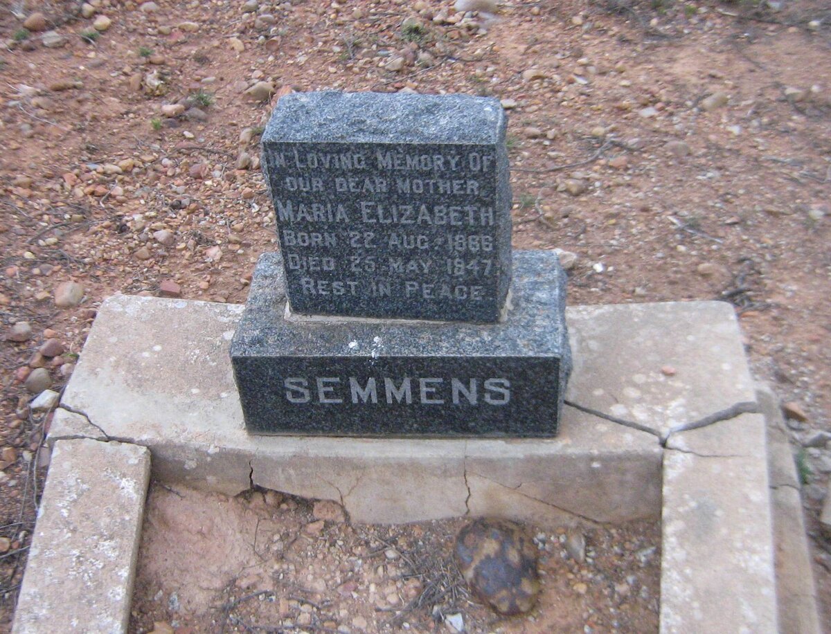 SEMMENS Maria Elizabeth 1866-1947