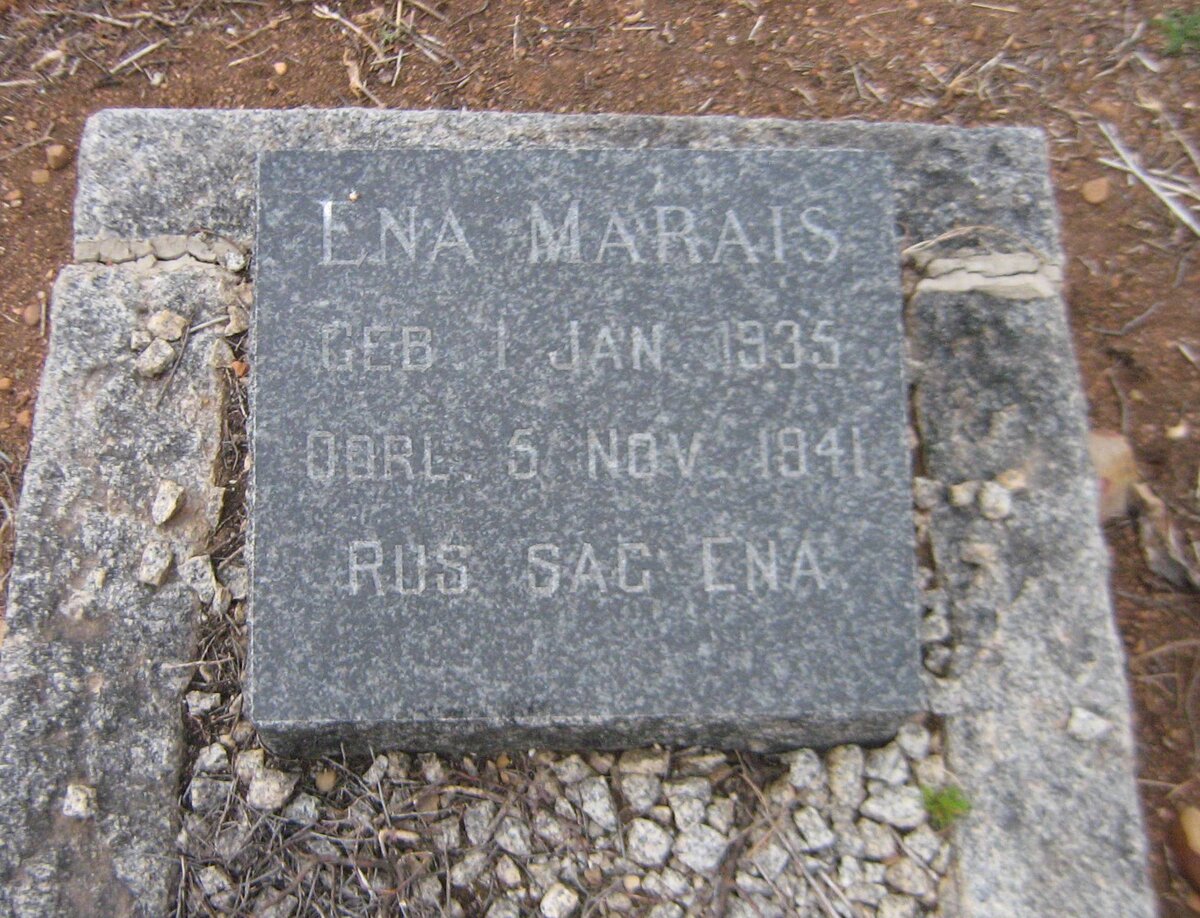 MARAIS Ena 1935-1941