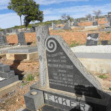 BEKKER Matthiam Marthinus 1940-1963