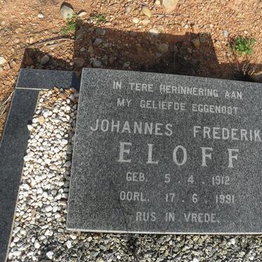 ELOFF Johannes Frederik 1912-1991