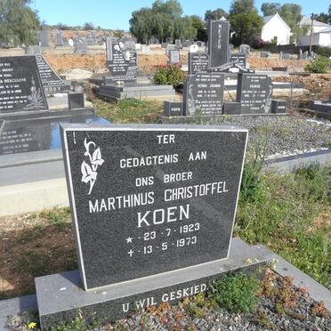 KOEN Marthinus Christoffel 1923-1973