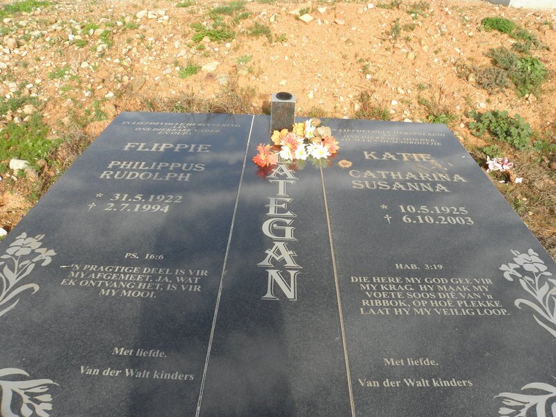 LATEGAN Philippus Rudolph 1922-1994 &amp; Catharina Susanna 1925-2003