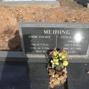 MEIRING Roddie Fischer 1932-1986 &amp; Cecilia Juliana KOK 1936-1980