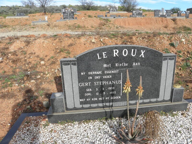 ROUX Gert Stephanus, le 1933-1985