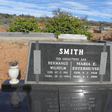 SMITH Hermanus Wilhelm 1911-1984 &amp; Maria E. ESTERHUYSE 1928-2006
