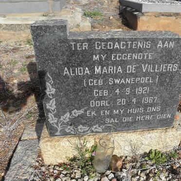 VILLIERS Alida Maria, de nee SWANEPOEL 1921-1967