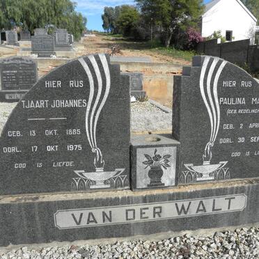 WALT Tjaart Johannes, van der 1885-1975 &amp; Paulina Maria REDELINGHUYS 1885-1972