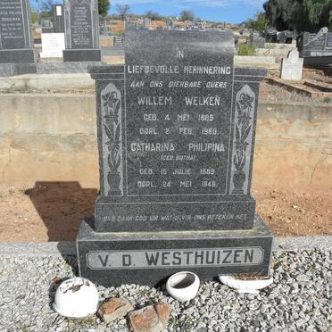 WESTHUIZEN Willem Welken, v.d.1889-1960 - Catharina Philipina BOTHA 1889-1948