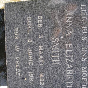 SMITH Anna Elizabeth 1892-1967
