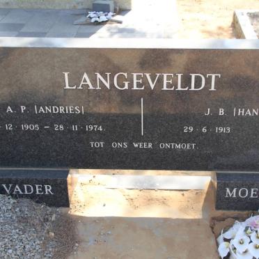 LANGEVELDT A.P. 1905-1974 &amp; J.B. 1913-