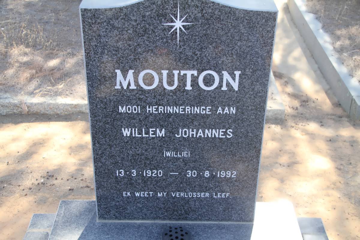 MOUTON Willem Johannes 1920-1992