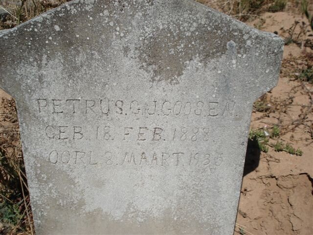 GOOSEN Petrus G.J. 1888-1935