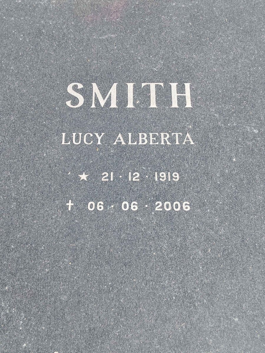 SMITH Lucy Alberta 1919-2006