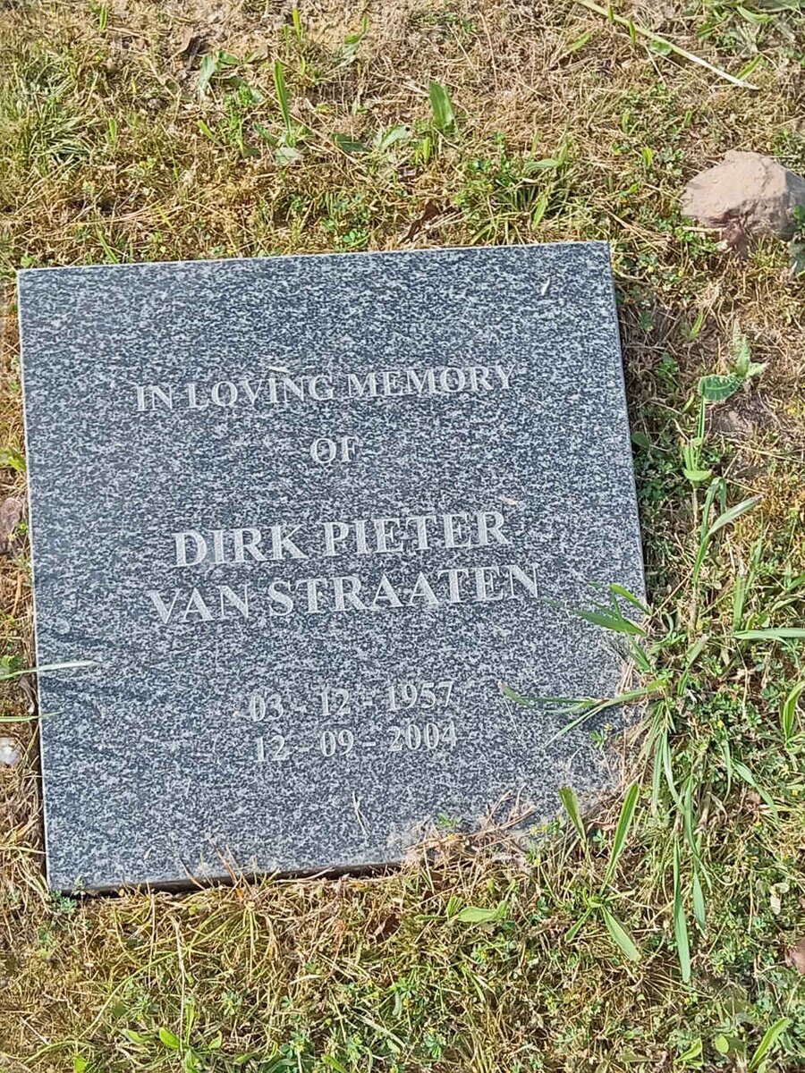 STRAATEN Dirk Pieter, van 1957-2004