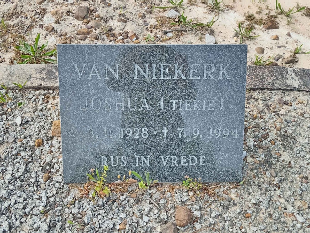 NIEKERK Joshua, van 1928-1994