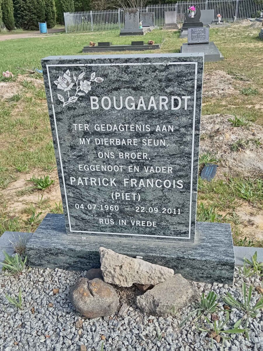 BOUGAARDT Patrick Francois 1960-2011