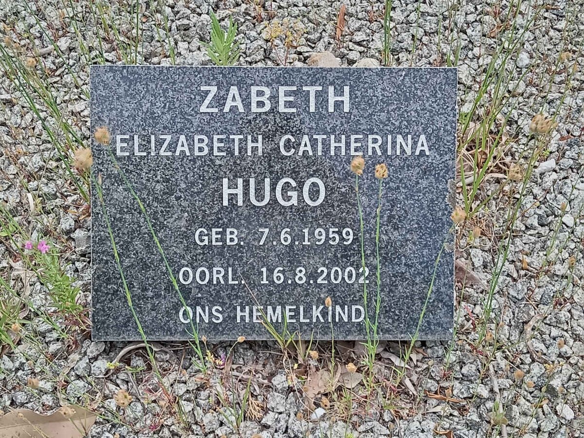 HUGO Zabeth Elizabeth Catherina 1959-2002