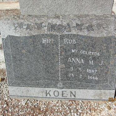 KOEN Anna M.J. 1897-1966