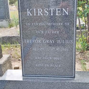 KIRSTEN Trevor Gray Julius 1955-2010