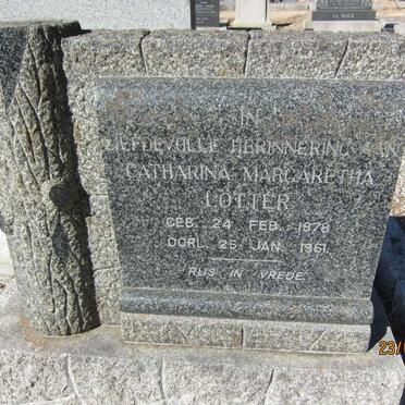LÖTTER Catharina Margaretha 1878-1961
