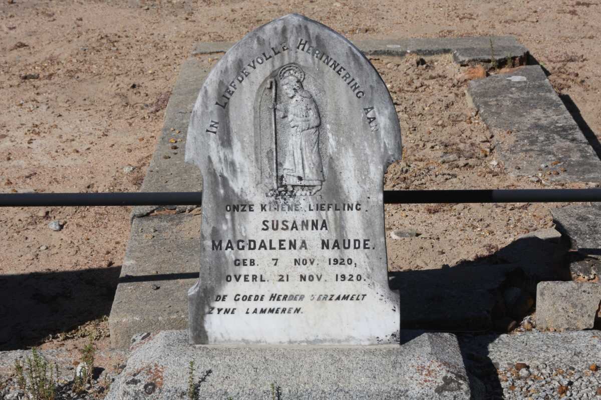 NAUDE Susanna Magdalena 1920-1920
