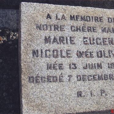 NICOLE Pierre Emile 1911-1995 :: NICOLE Marie Eugenie nee OLIVIER 1883-1932