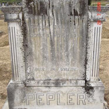 PEPLER  Andries Petrus 1860-1905