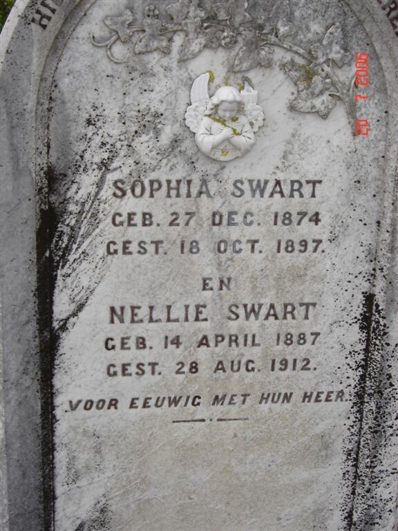 SWART  Sophia  1874-1897 :: SWART  Nellie  1887-1912