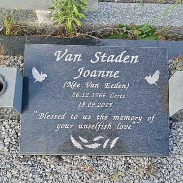 STADEN Joanne, van nee VAN EEDEN 1966-2015