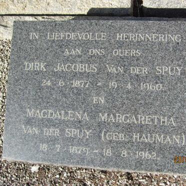 SPUY van der :: HAUMAN :: BEHRMANN