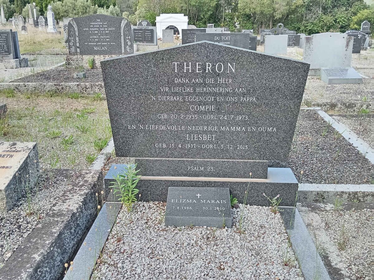 THERON Compie 1935-1973 & Liesbet 1937-2015 :: MARAIS Elizma 1986-2010
