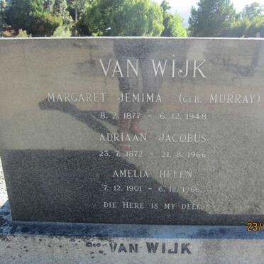WYK Adriaan Jacobus, van 1872-1966 &amp; Margaret Jemima MURRAY 1877-1948 :: VAN WYK Amelia Helen 1901-1966