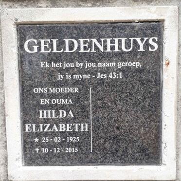 GELDENHUYS Hilda Elizabeth 1925-2015