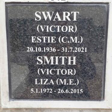 SWART Estie C.M. nee VICTOR 1936-2021 :: SMITH Liza M.E. nee VICTOR 1972-2015
